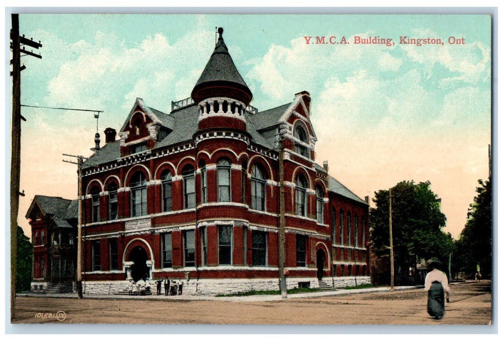 c1905 Y.M.C.A Building Kingston Ontario Canada Antique Unposted Postcard