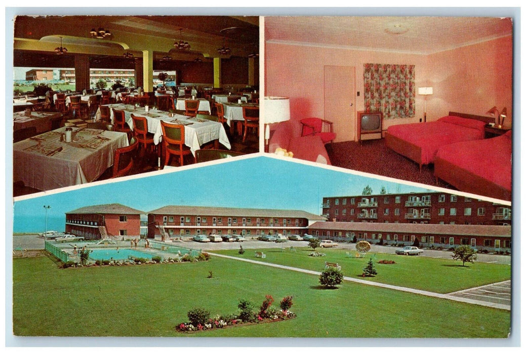 1961 Westpoint Motor Hotel Restaurant Toronto Ontario Canada Multiview Postcard