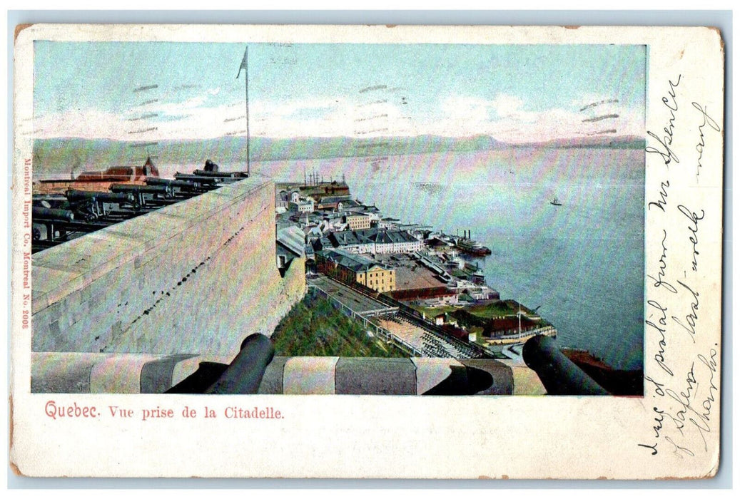 1906 Vue Prise De La Citadelle Quebec Canada Antique Posted Postcard