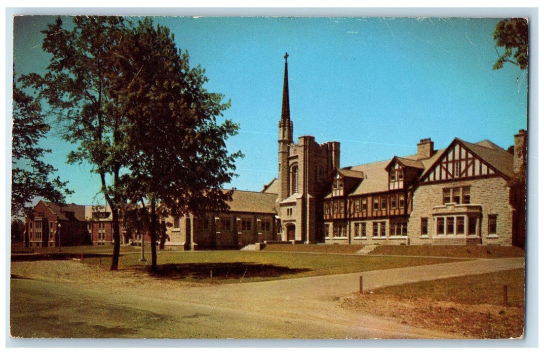 1954 Huron College London Ontario Canada Vintage Posted Victor Aziz Postcard