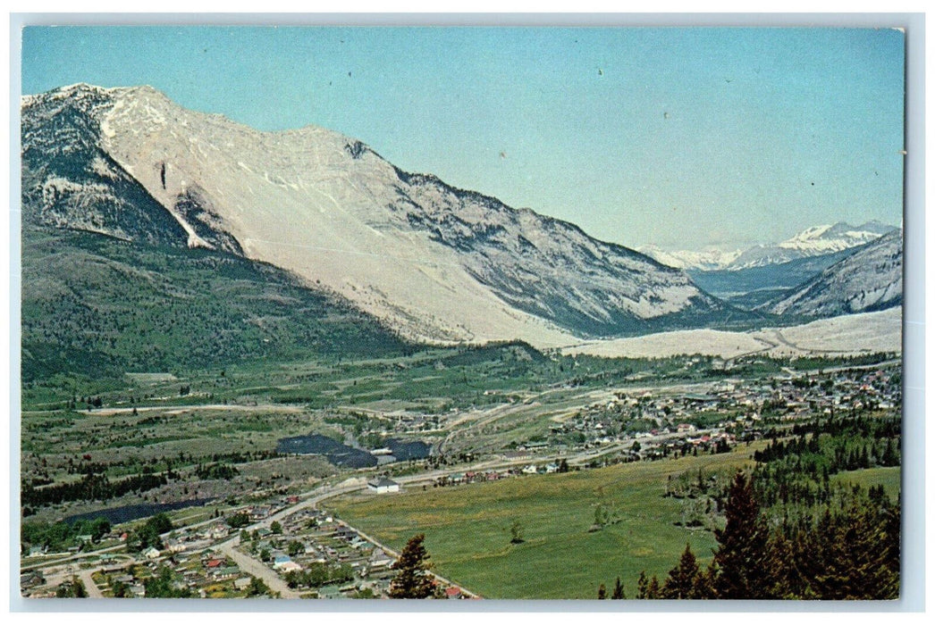 c1960's The Frank Slide Frank Alberta Canada Vintage Unposted Postcard
