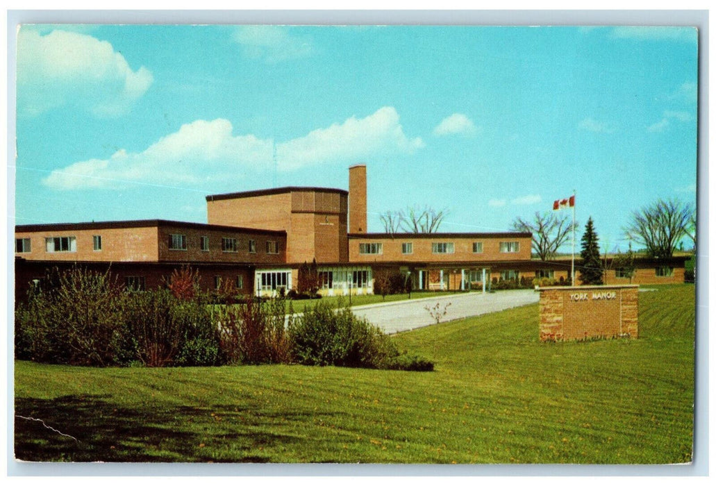 c1950's York Manor Home for the Aged Ontario Canada Vintage Postcard