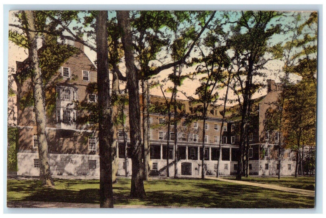 Dormitory For Women Bucknell University Lewisburg PA Handcolored Postcard