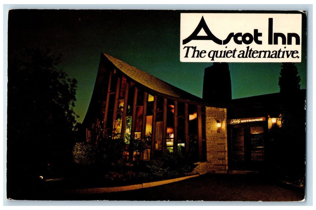 1974 The Ascot Inn Night Club Toronto Ontario Canada Vintage Posted Postcard