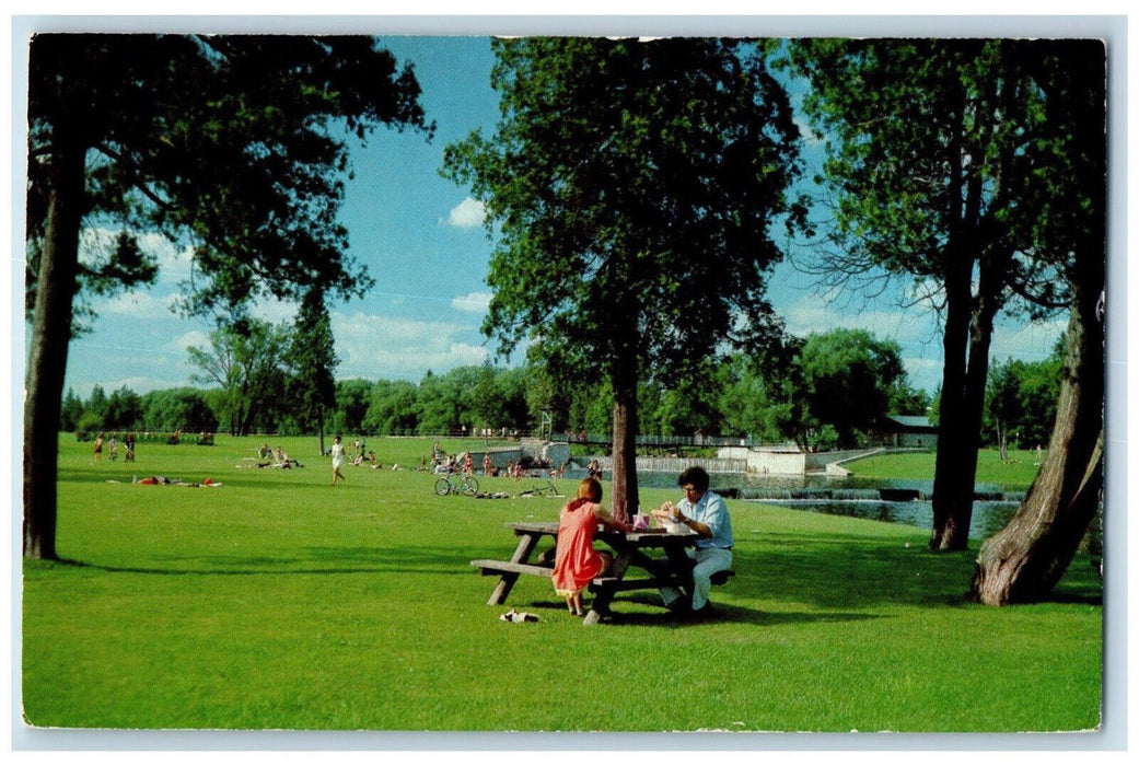 c1970's Picnic Playground Silver Creek Park Guelph Ontario Canada Postcard