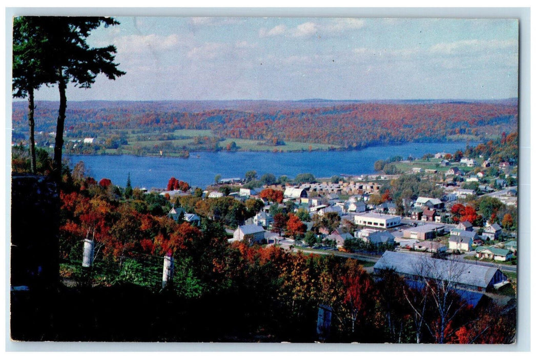 c1960's View from Skyline Park Haliburton Ontario Canada Vintage Postcard