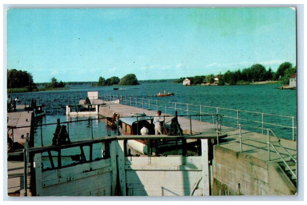 c1950's Western Gateway to Severn River Port Severn Ontario Canada Postcard