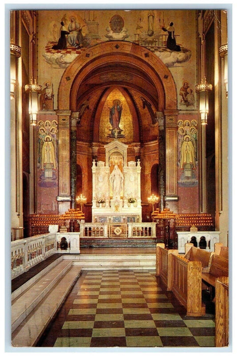 1971 Mary's Central Shrine Miraculous Medal Chelten Ave Philadelphia  Postcard