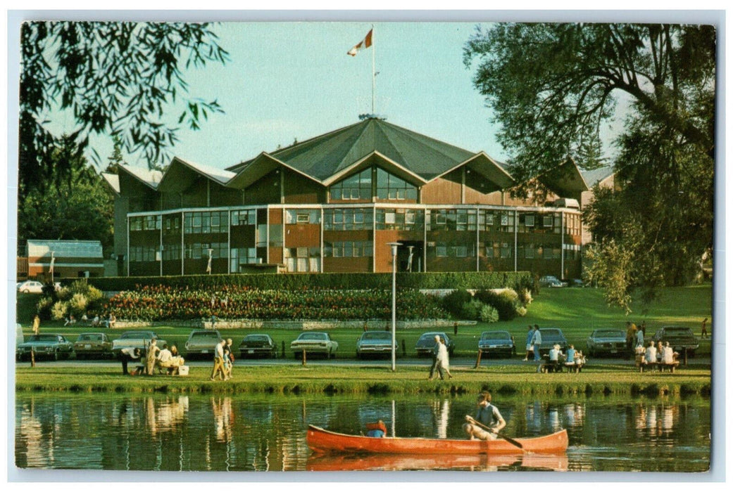 c1960's Boat at The Stratford Festival Theatre Stratford Ontario Canada Postcard