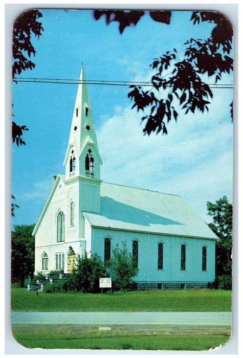 c1960 Methodist Church Picturesque Thumb District Caseville Michigan MI Postcard