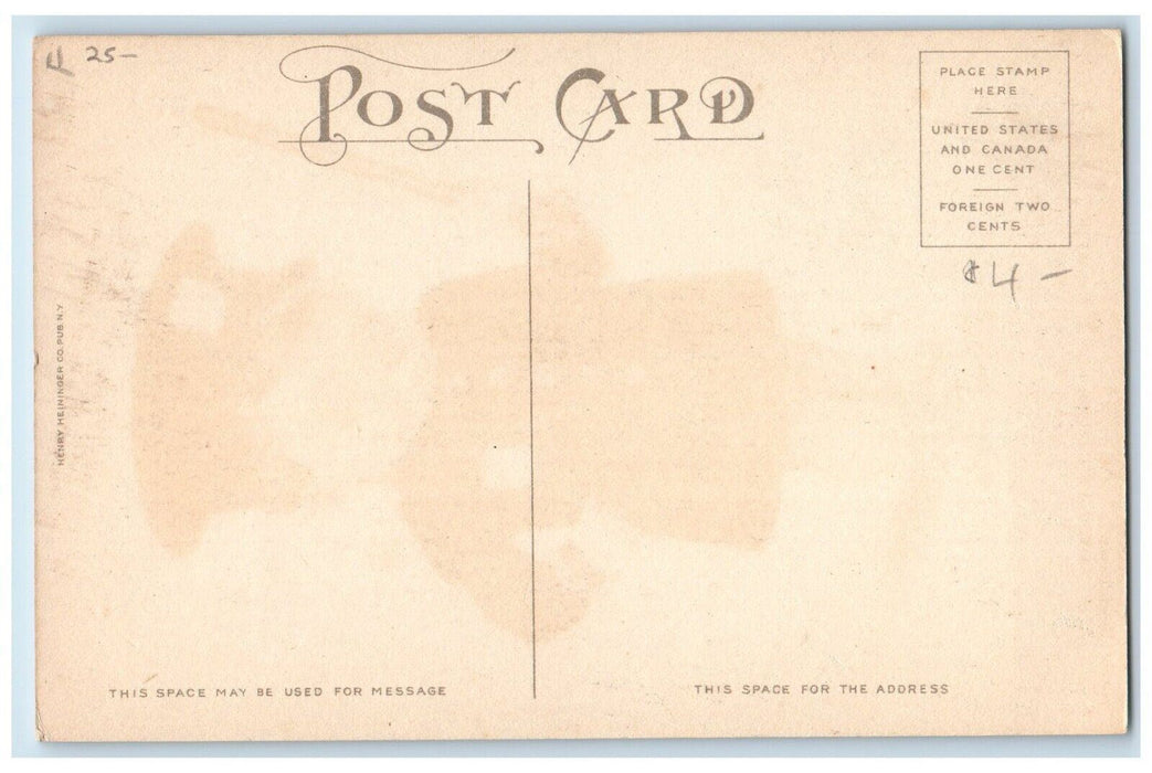 c1910's Little Boy Police Costume You'll Be Copped Unposted Antique Postcard
