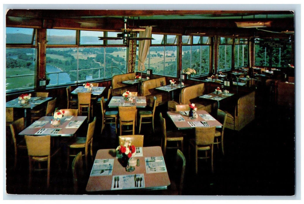 c1960 O'Briens Scenic Dining Room Interior Restaurant Waverly New York Postcard