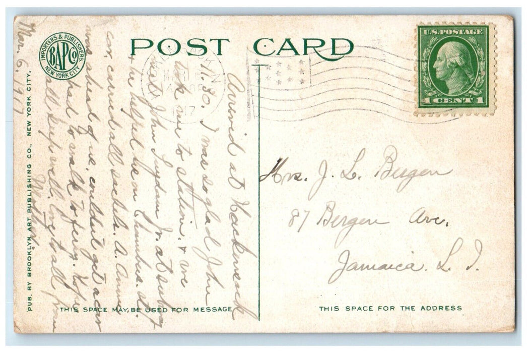 1917 Washingtons Headquarters North Exterior Hackensack New Jersey NJ Postcard