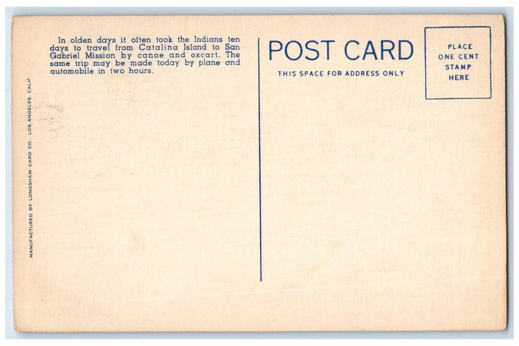 c1940 Smallest Airport Largest Landing Field Santa Catalina Island CA Postcard