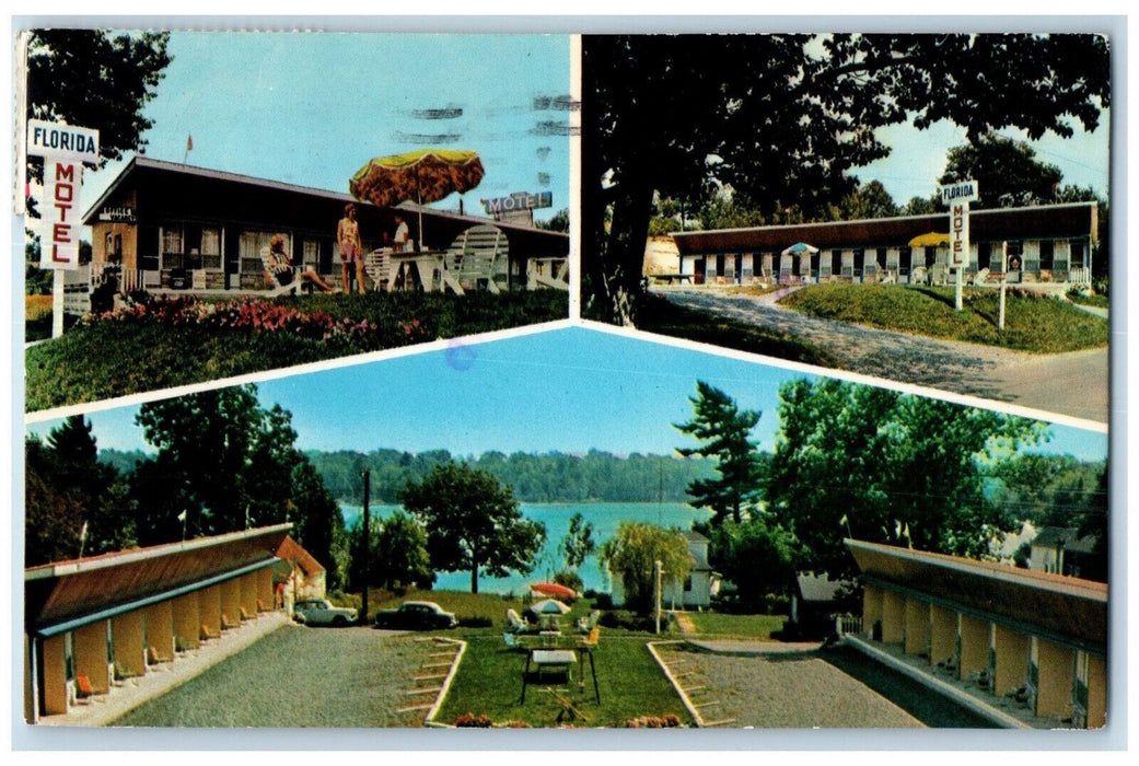 1974 Florida Motel 1000 Islands Ivy Lea Village Canada Multiview Postcard