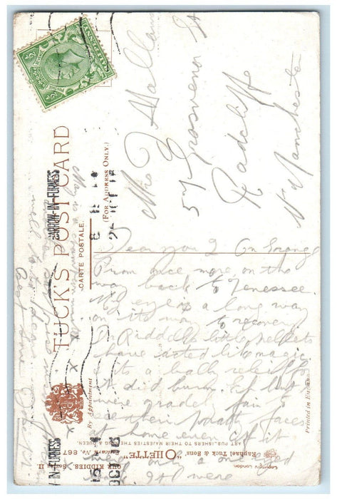 c1910's Little Girl Crying Bread My Sisters Learning To Cook Tuck's Postcard