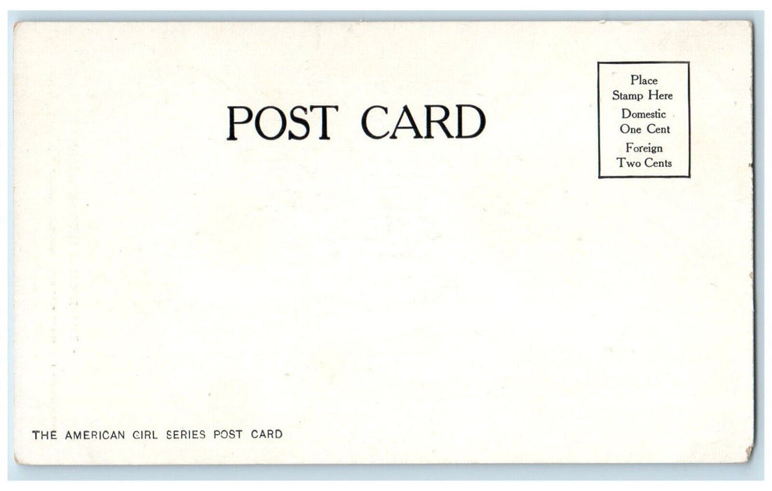 c1905 The Thomas Mitchell Pierce Girl Dress Drawing Unposted Antique Postcard