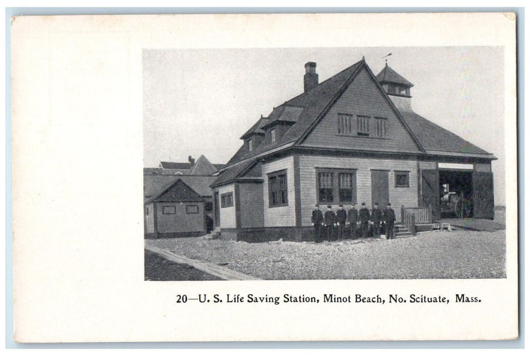 U.S. Life Saving Station Minot Beach House No Scituate Massachusetts MA Postcard