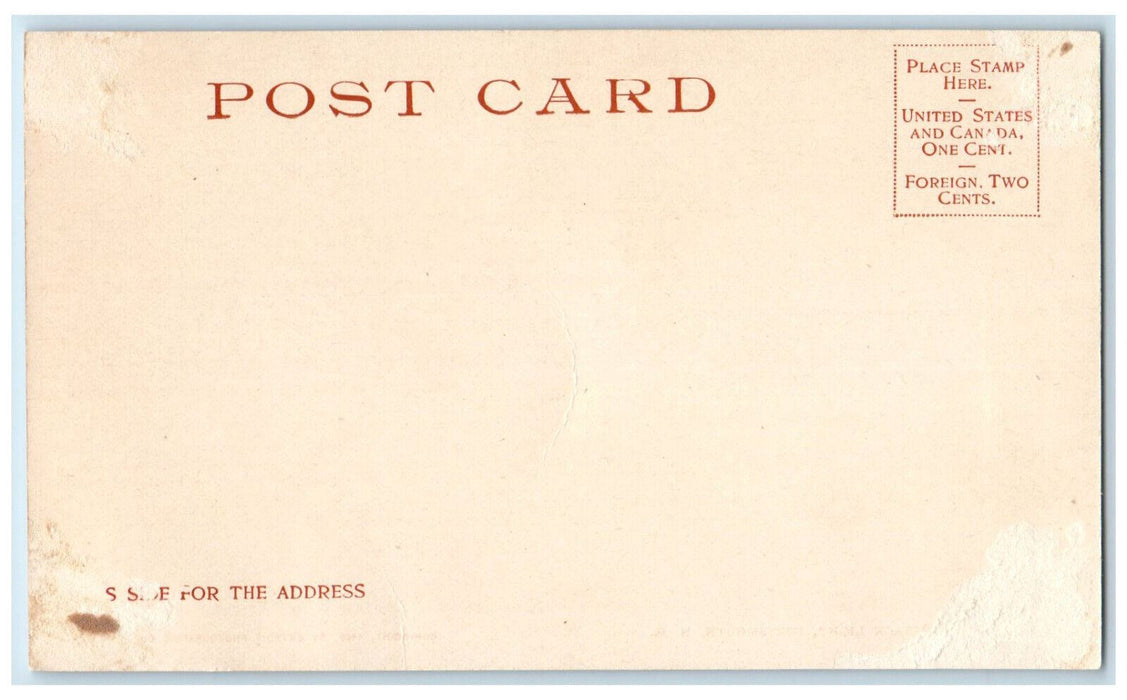 View Of Whalesback Lighthouse Portsmouth New Hampshire NH Antique Postcard