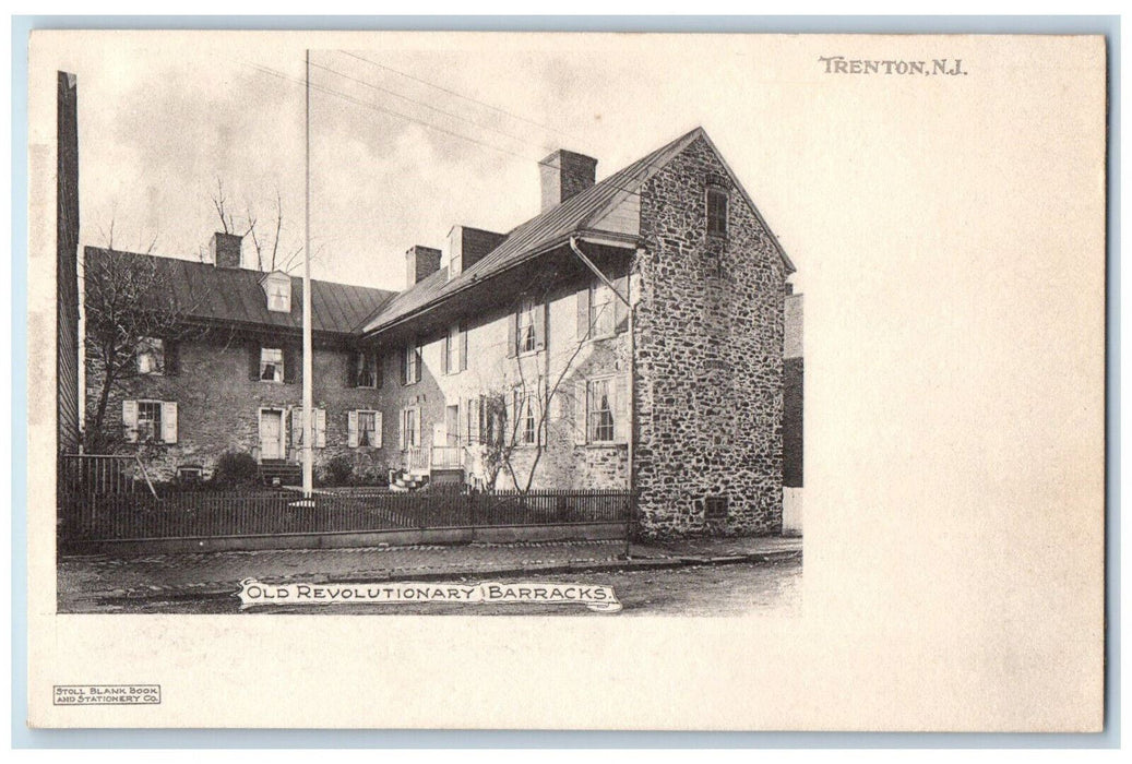 c1905 Old Revolutionary Barracks Trenton New Jersey NJ Antique Unposted Postcard