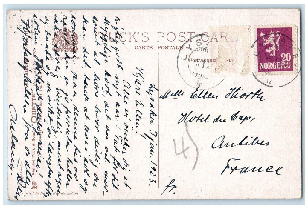 1923 Children Mary Jones Peggy Secret Agnes Richardson Oilette Tuck's Postcard