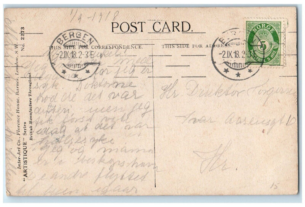 1918 Children I Have Found Some Nice Little Allies Agnes Richardson Postcard