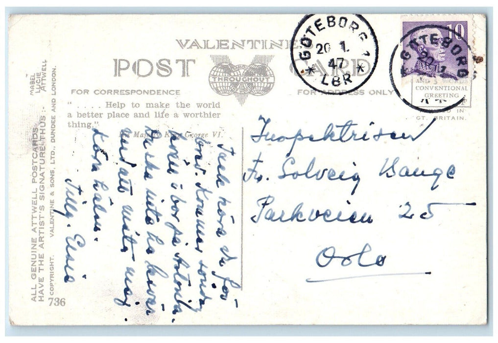 c1910's Little Girl English Humor Mabel Lucie Attwell Posted Antique Postcard
