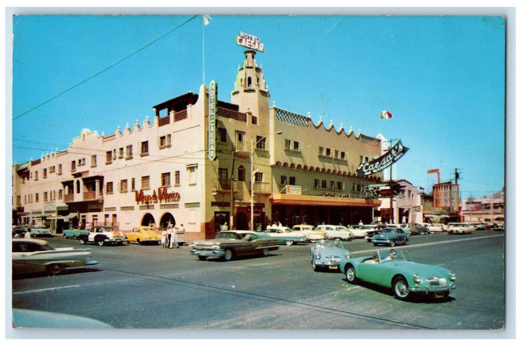 c1960's View of the Avenida Revolution Tijuana Mexico Posted Postcard