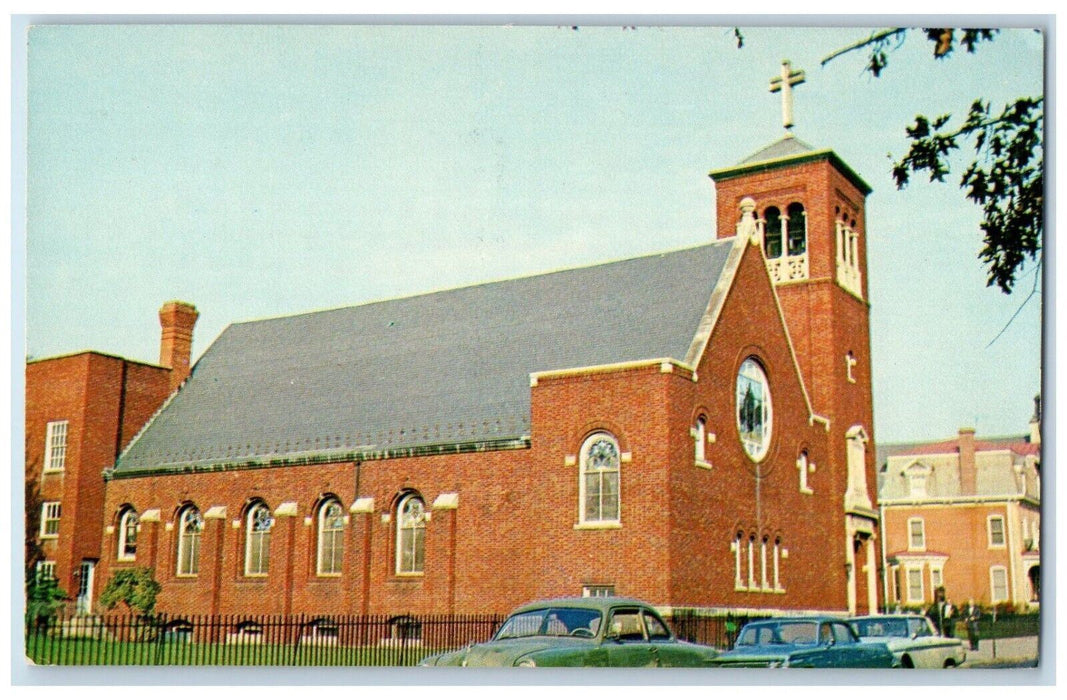 c1960 People's Church United Church Christ Bradford Reed Dover Delaware Postcard