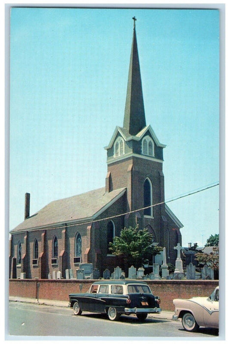 c1960 Old St. Peters Episcopal Church Exterior Building Lewes Delaware Postcard