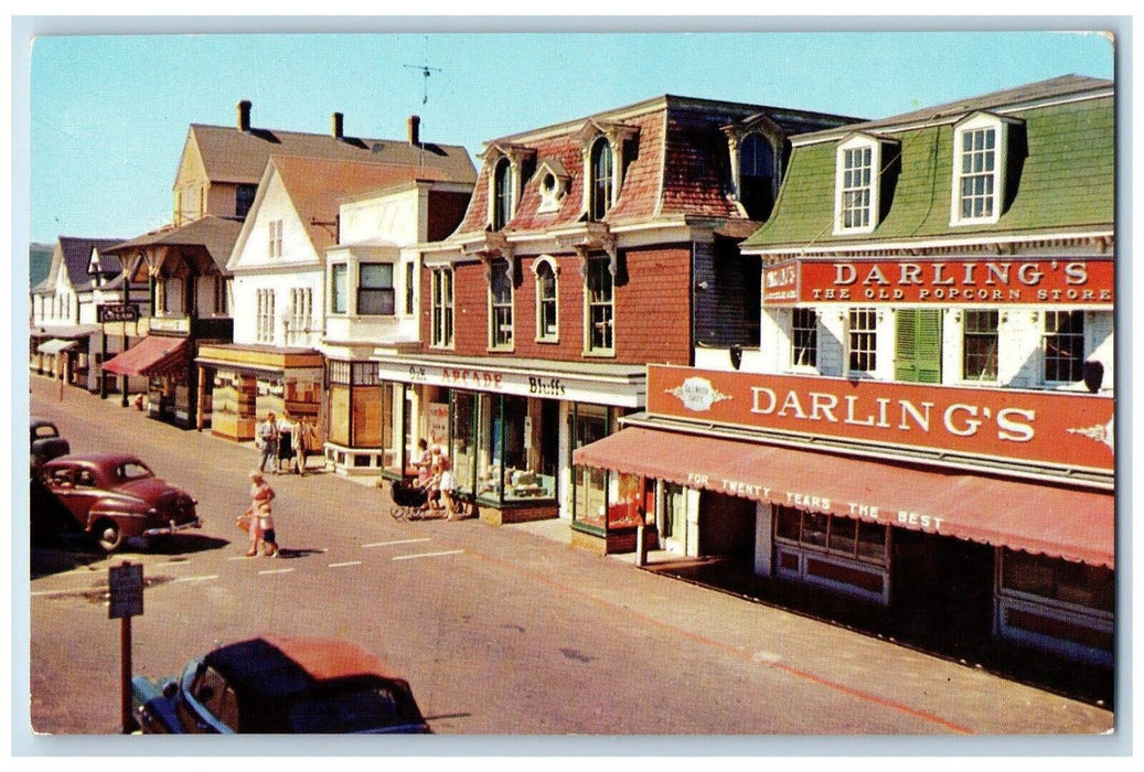 c1960 Oak Bluffs Circuit Avenue Martha Vineyard Island Massachusetts MA Postcard