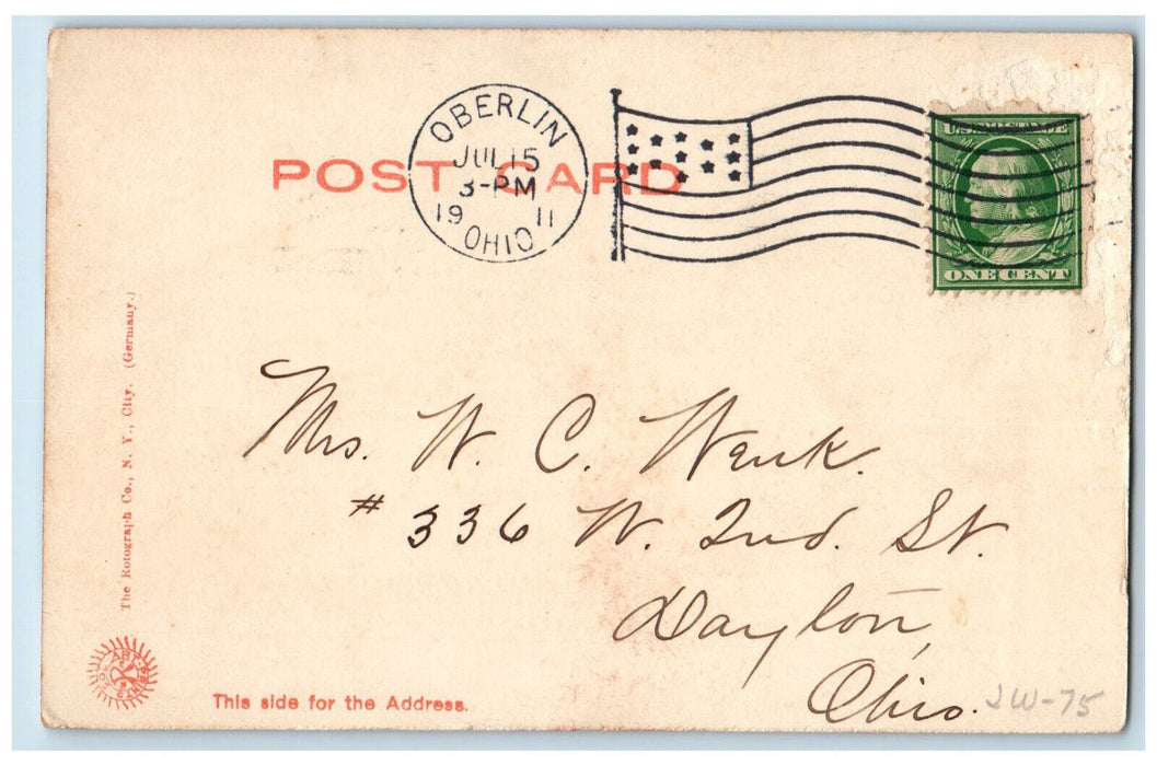 1911 Severance Chemical Laboratory Oberlin Ohio OH Antique Postcard