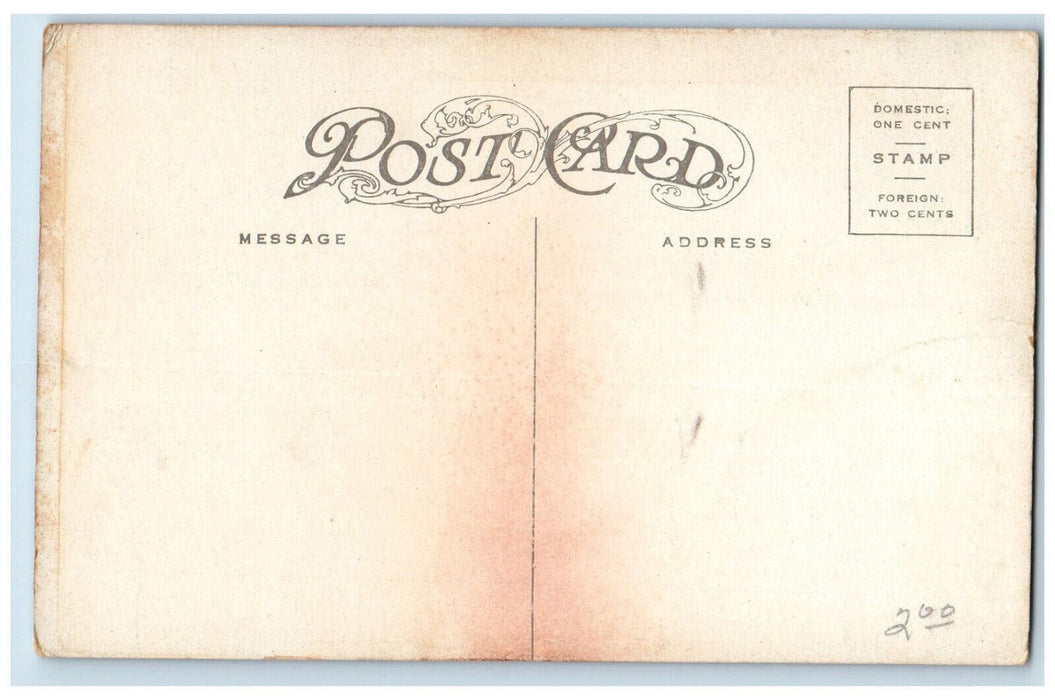 1910 Suspended in the Stopes of a Gold Mine Unposted Antique Postcard