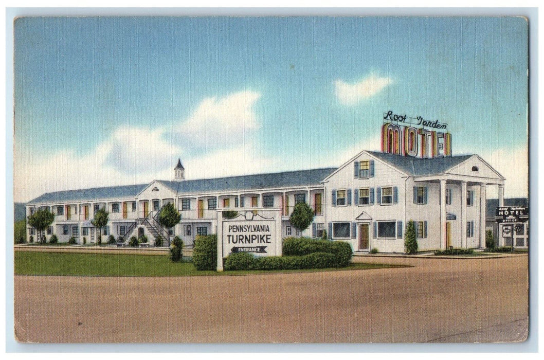 c1950's Roof Garden Motel Somerset Pennsylvania PA Vintage Postcard