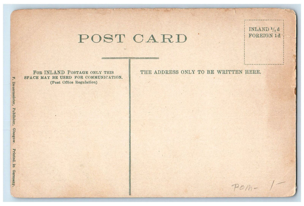 c1910 Steamer Landing Rob Roys Island-Loch Katrine Scotland Postcard