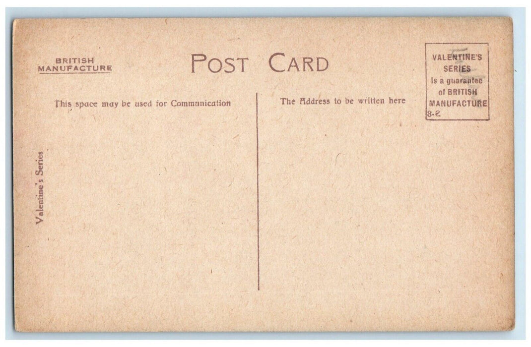 c1910's Angels Heads Map Flag Qoute Allan Junior Unposted Antique Postcard