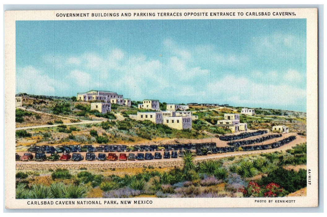 c1940's Government Buildings Carlsbad Cavern National Park NM Postcard