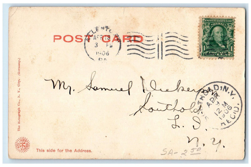 1906 The Race Track Allentown Pennsylvania PA Southold NY Antique Postcard
