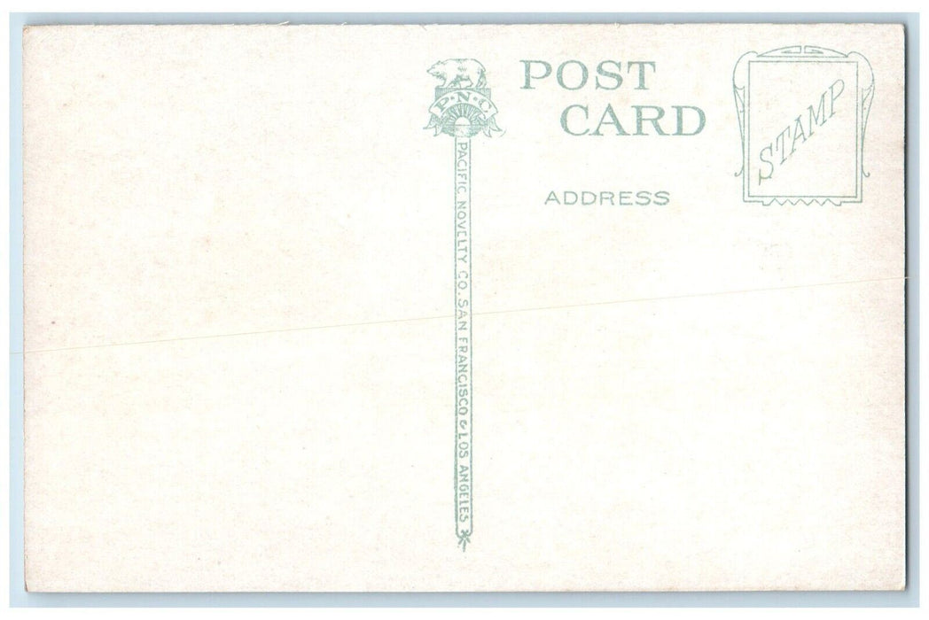 c1910 Load Almonds Horse Carriage Street Road Stockton California PNC Postcard
