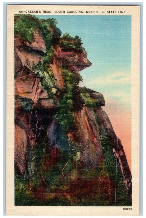 c1930's Caesar's Head South Carolina Near NC State Line Vintage Postcard