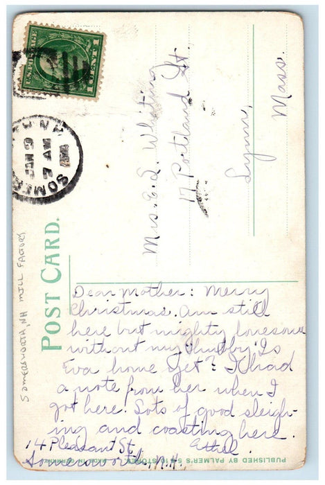 c1910's Mill Factory Building Somersworth New Hampshire NH Antique Postcard