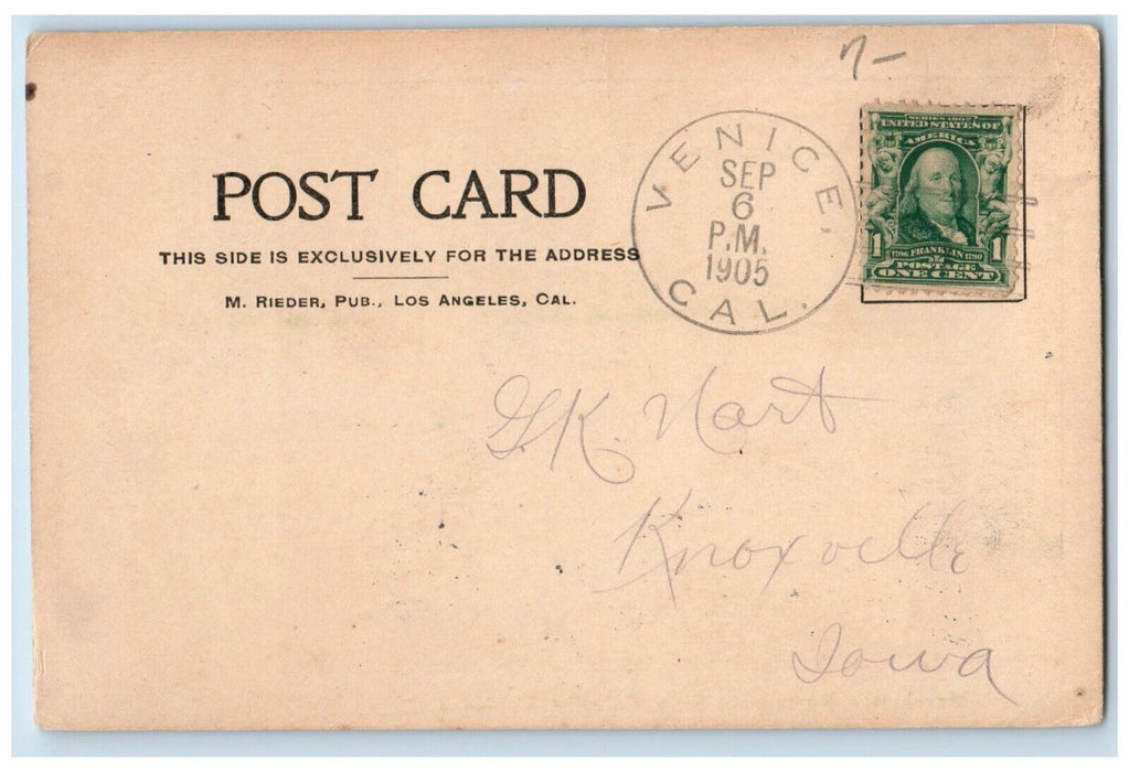1905 Marchettis Restaurant Ship Cabrillo Exterior Venice California CA Postcard