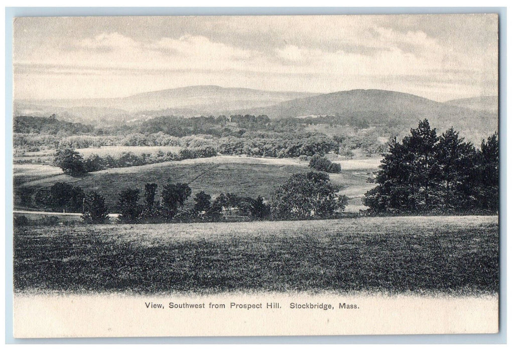 Scenic View Southwest From Prospect Hill Stockbridge Massachusetts MA Postcard