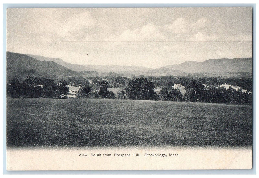 View Of South From Prospect Hill Stockbridge Massachusetts MA Antique Postcard