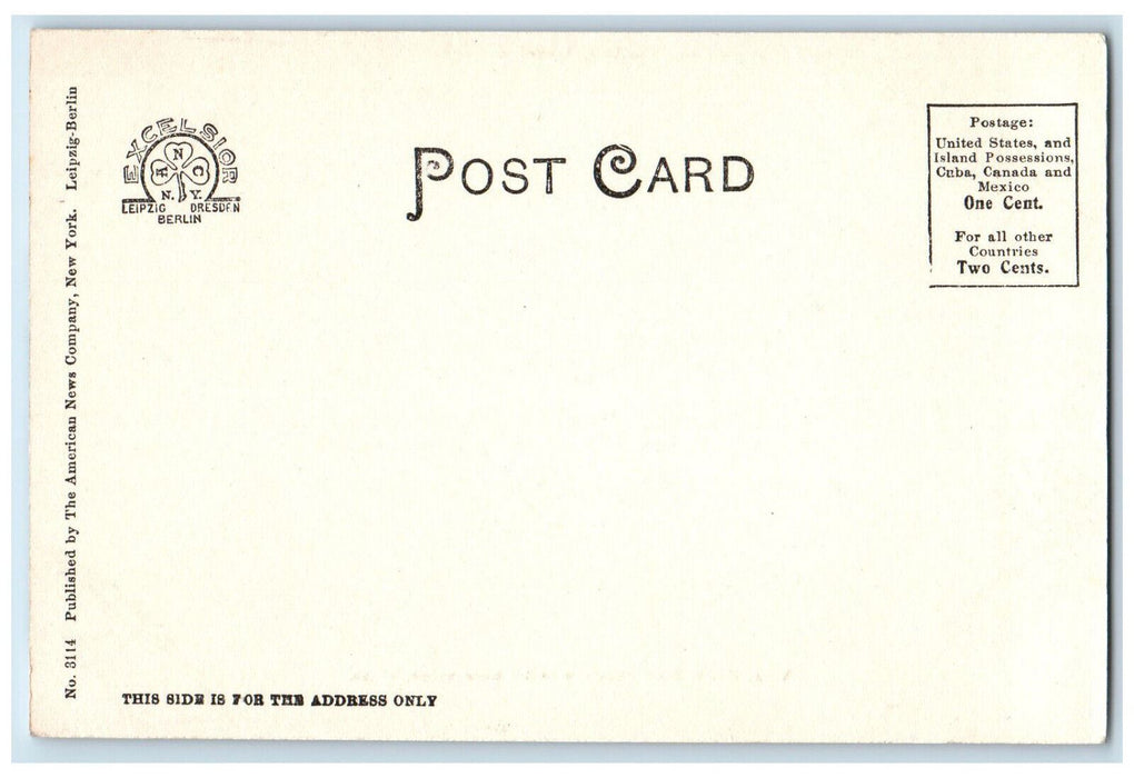 View Of South From Prospect Hill Stockbridge Massachusetts MA Antique Postcard