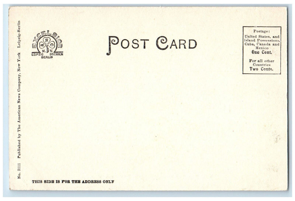 View West From Indian Monument Tree Scene Stockbridge Massachusetts MA Postcard