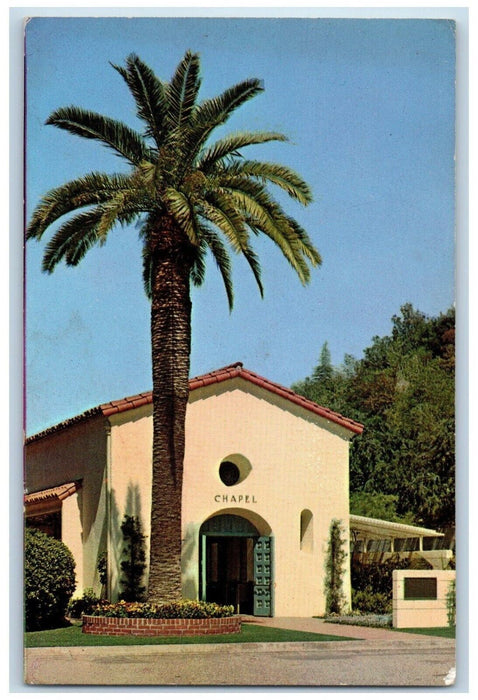 c1960 Rose Hills Memorial Park Rainbow Chapel Rose Hills California CA Postcard