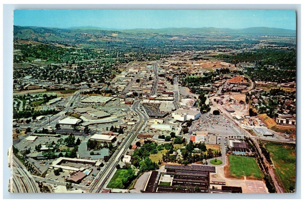 c1960 Aerial Birdseye View Metropolitan Centers Walnut Creek California Postcard