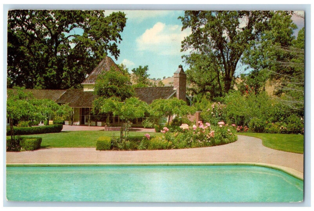 1968 Art Cultural Center Rossmoor Dollar Mansion Walnut California CA Postcard