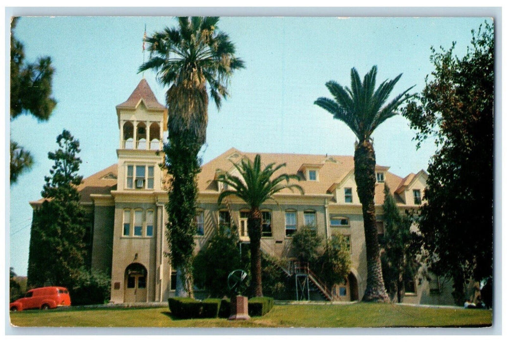 c1960 Founders Hall Whittier College Exterior Field Whittier California Postcard
